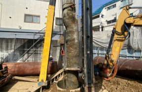 本駒込駐車場杭抜工事